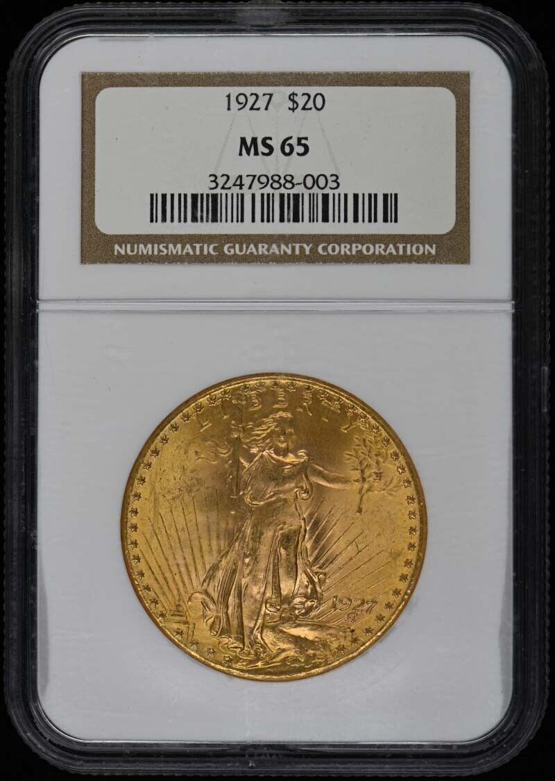 1927 Saint-Gaudens $20 NGC MS65