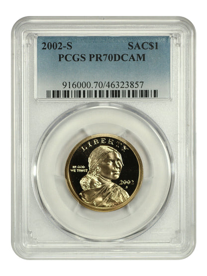 2002-S SAC$1 PCGS PR70DCAM - Sacagawea Dollar