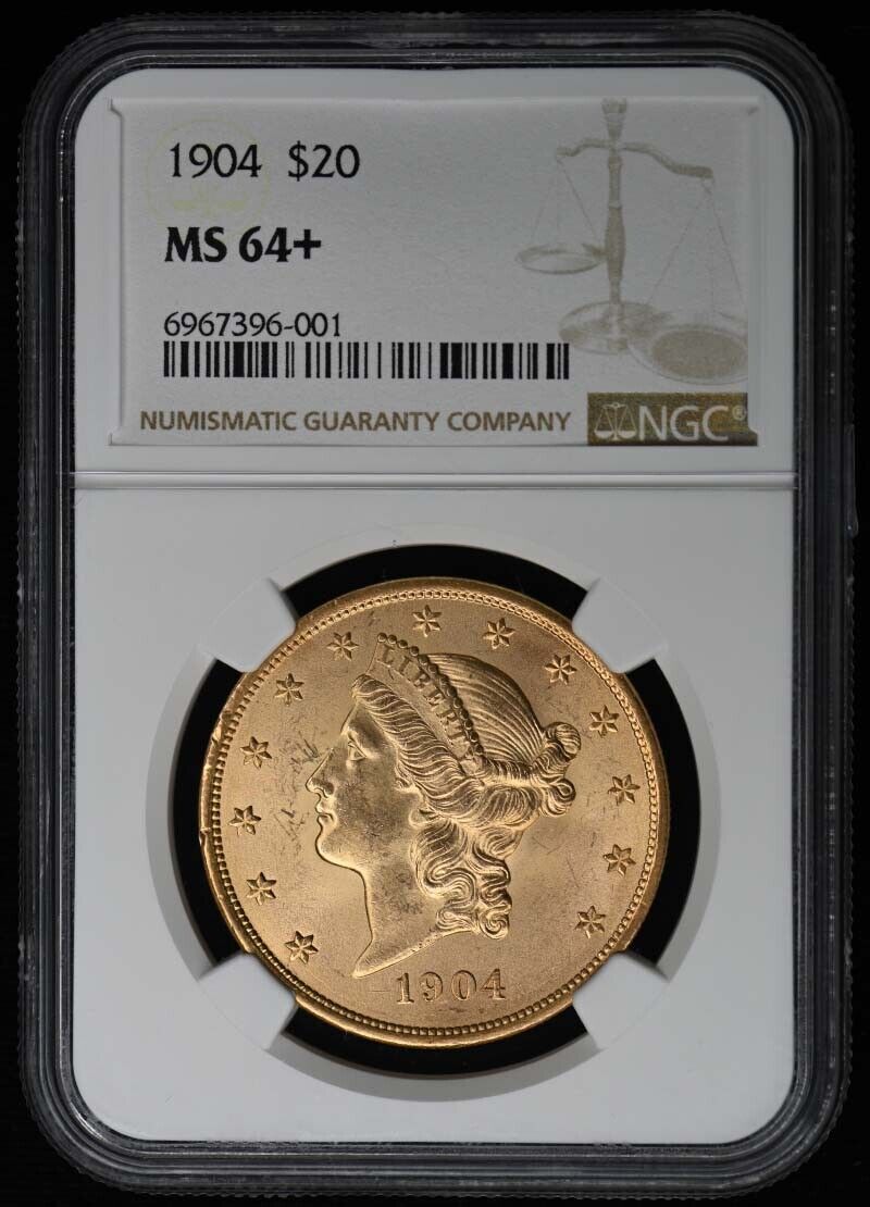 1904 Liberty Double Eagle $20 NGC MS64+