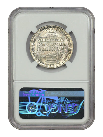 1946 50C Booker T. Washington NGC MS64 - Classic Silver Commemorative