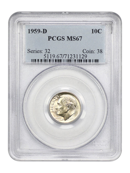 1959-D 10C PCGS MS67