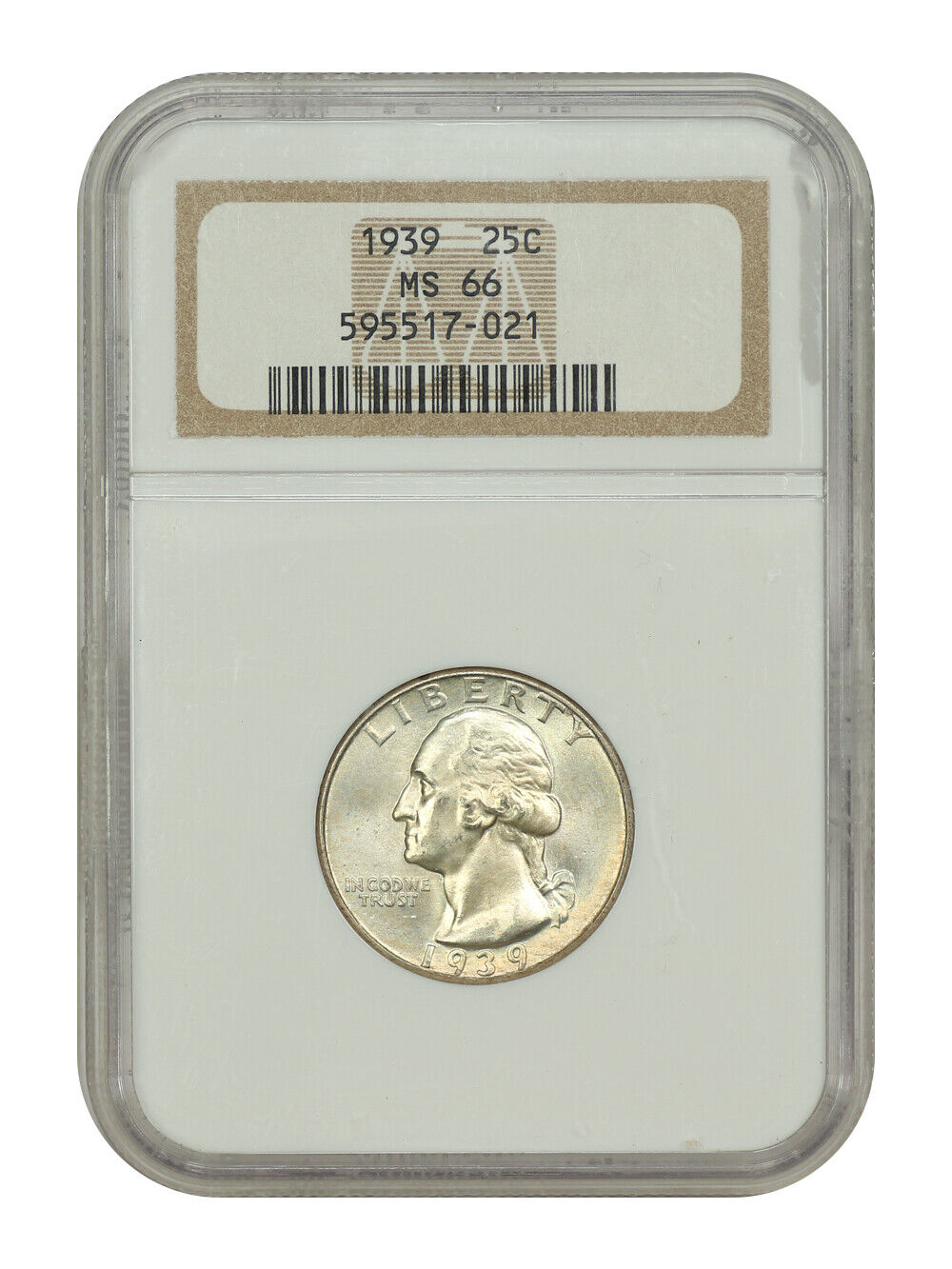 1939 25C NGC MS66 - Washington Quarter