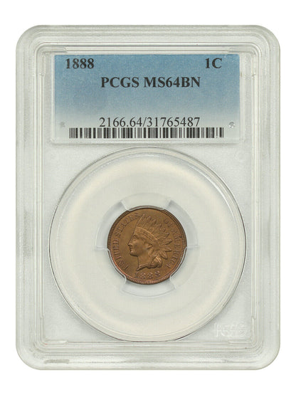 1888 1C PCGS MS64BN - Indian Cent