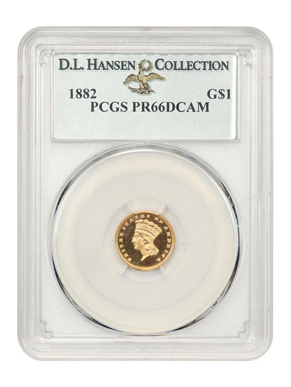 1882 G$1 PCGS Proof 66 DCAM ex: D.L. Hansen