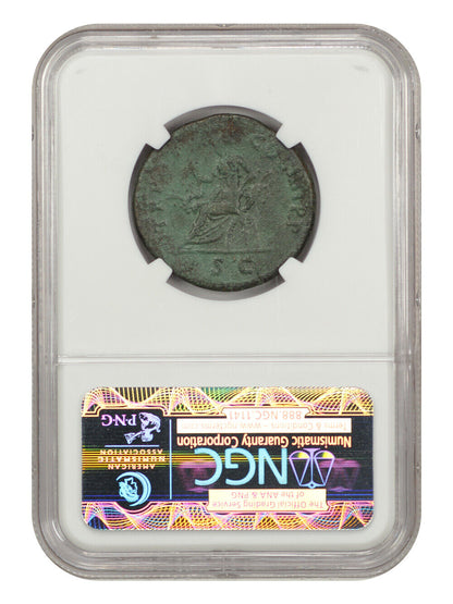 Ancient Roman: Trajan (AD 98-117) AE Dupondius NGC VF