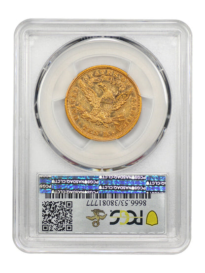 1873 $10 PCGS AU53 ex: D.L. Hansen