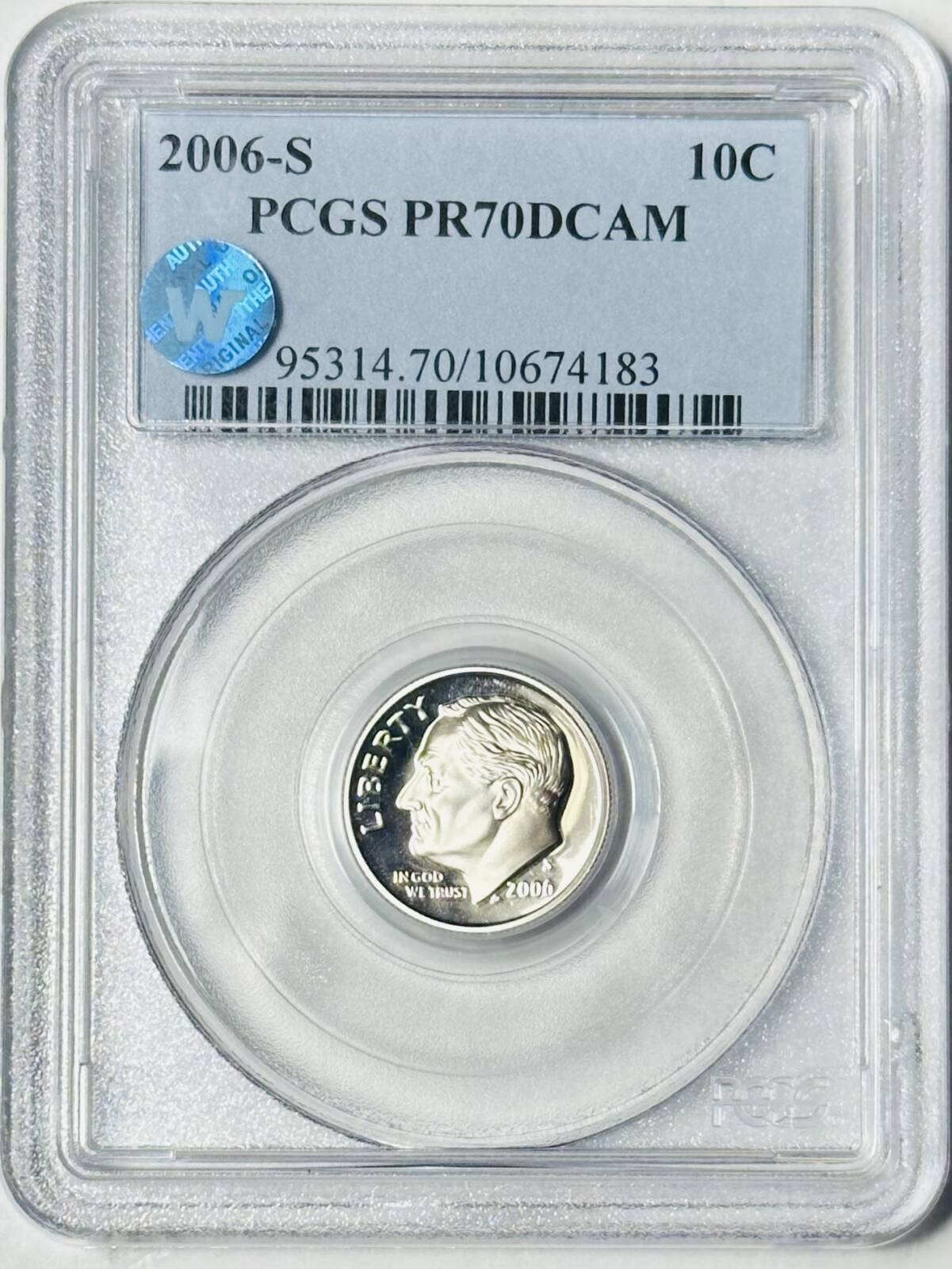 2006 S Dimes Roosevelt PCGS PR-70 DCAM