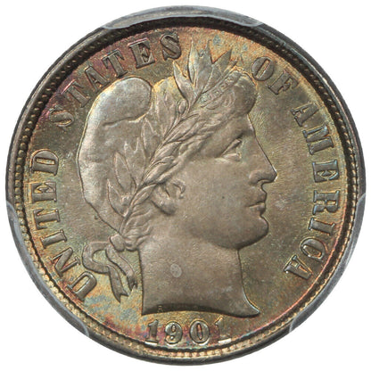 1901 10C PCGS MS66+ ex: D.L. Hansen