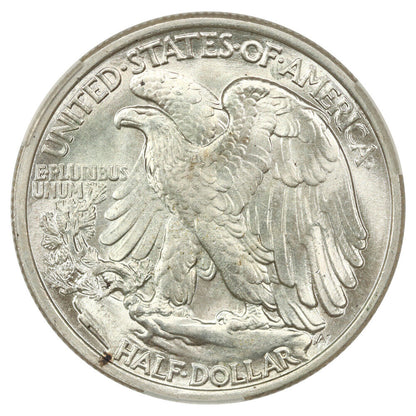 1938 50C CACG MS66 - Walking Liberty Half Dollar