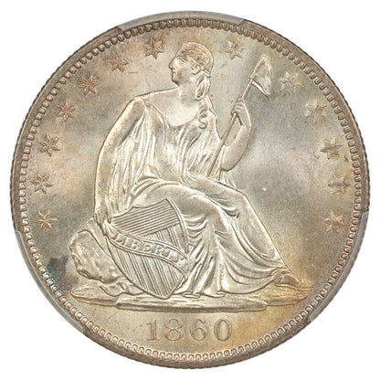 1860-O 50C PCGS MS66