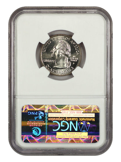 2001-P 25C Vermont NGC MS68 - Washington 50 States Quarters