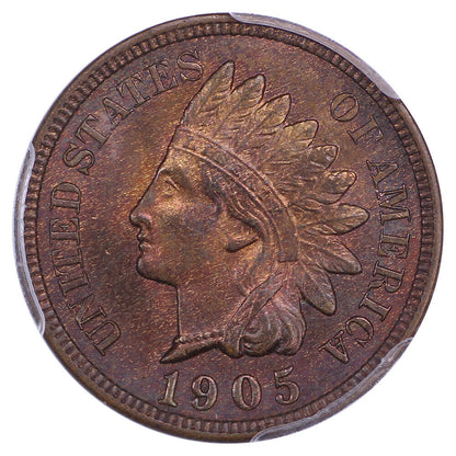 1905 1C PCGS MS65RB - Indian Cent