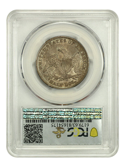 1839 50C Capped Bust PCGS MS63 (Reeded Edge, Large Letters) ex: D.L. Hansen