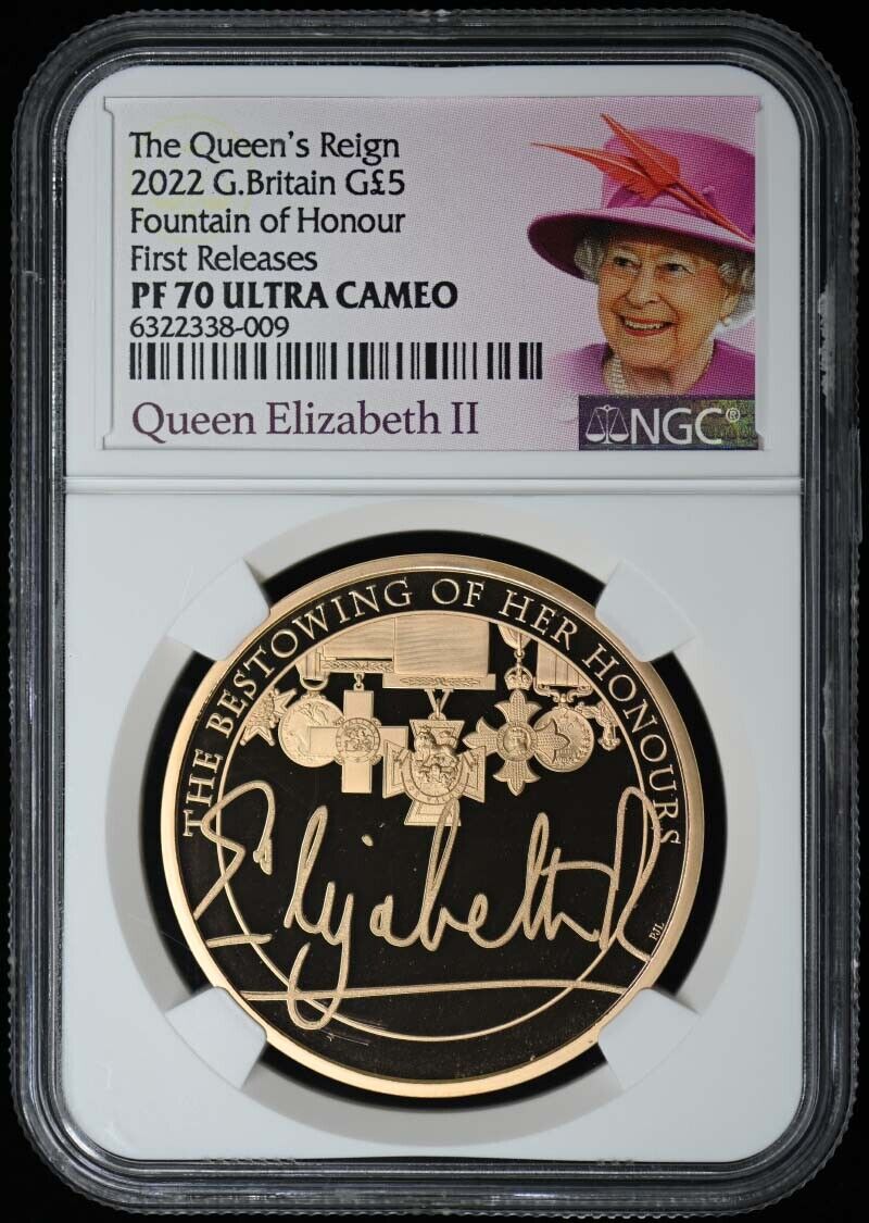 2022 G.Britain Fountain of Honour First Releases G5PND NGC PR70DCAM