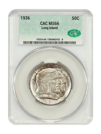 1936 50C Long Island CACG MS66 - Classic Silver Commemorative