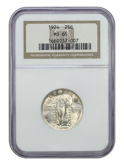 1924 25C NGC MS65 - Standing Liberty Quarter