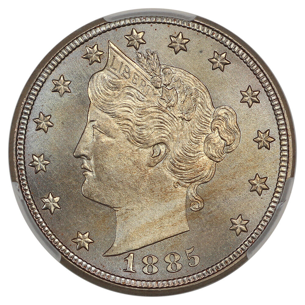 1885 5C CACG MS67 ex: D.L. Hansen - Liberty Nickel