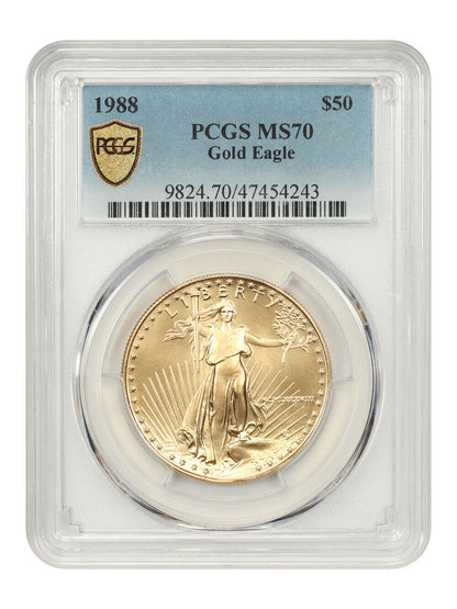 1988 $50 Gold Eagle PCGS MS70