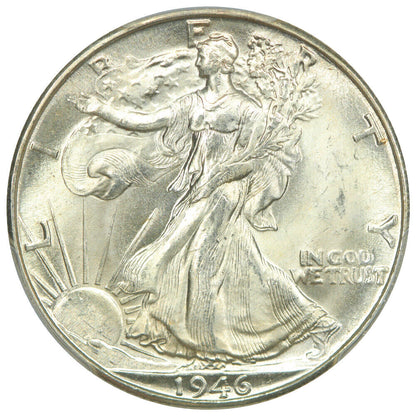 1946-D 50C PCGS MS65 - Walking Liberty Half Dollar