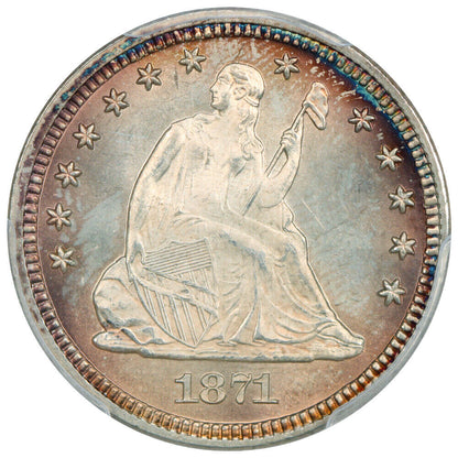 1871 25C PCGS MS66 ex: D.L. Hansen