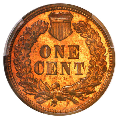 1890 1C PCGS PR64RB - Indian Cent - Popular Proof Indian