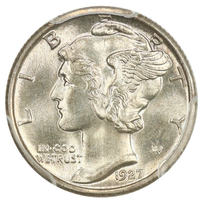 1927 10C PCGS MS66FB - Mercury Dime