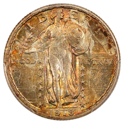 1918-D 25C PCGS MS66FH