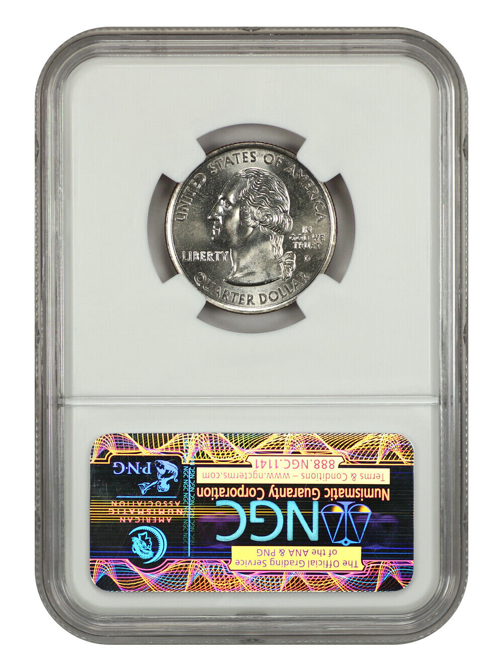 2001-D 25C Rhode Island NGC MS67 - Washington 50 States Quarters