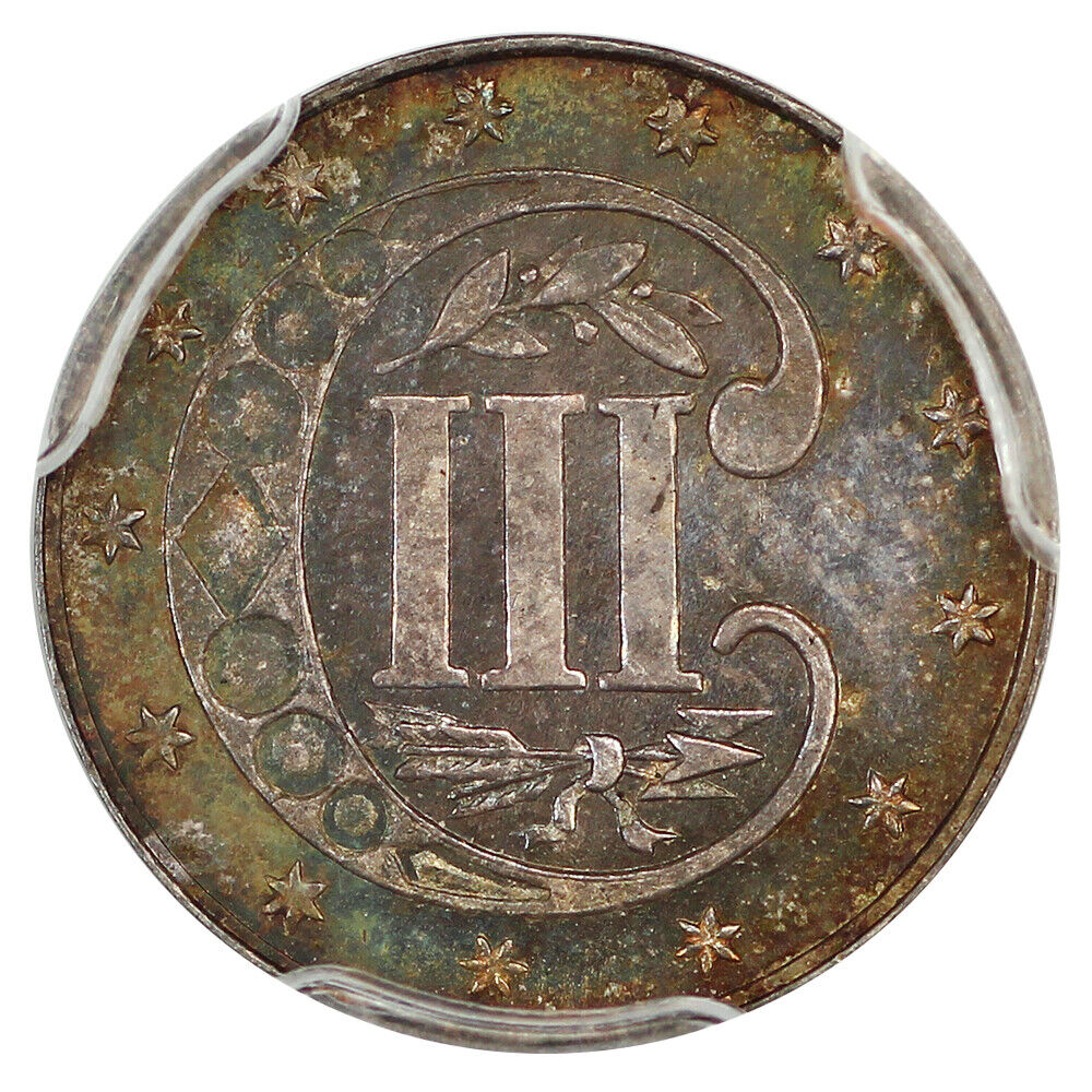 1862 3CS PCGS PR65 ex: D.L. Hansen