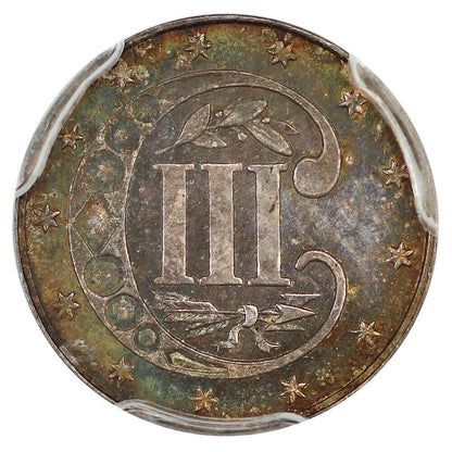 1862 3CS PCGS PR65 ex: D.L. Hansen