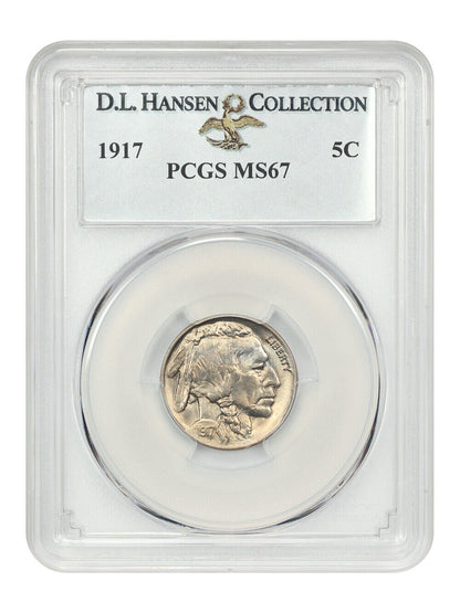 1917 5C PCGS MS67 ex: D.L. Hansen