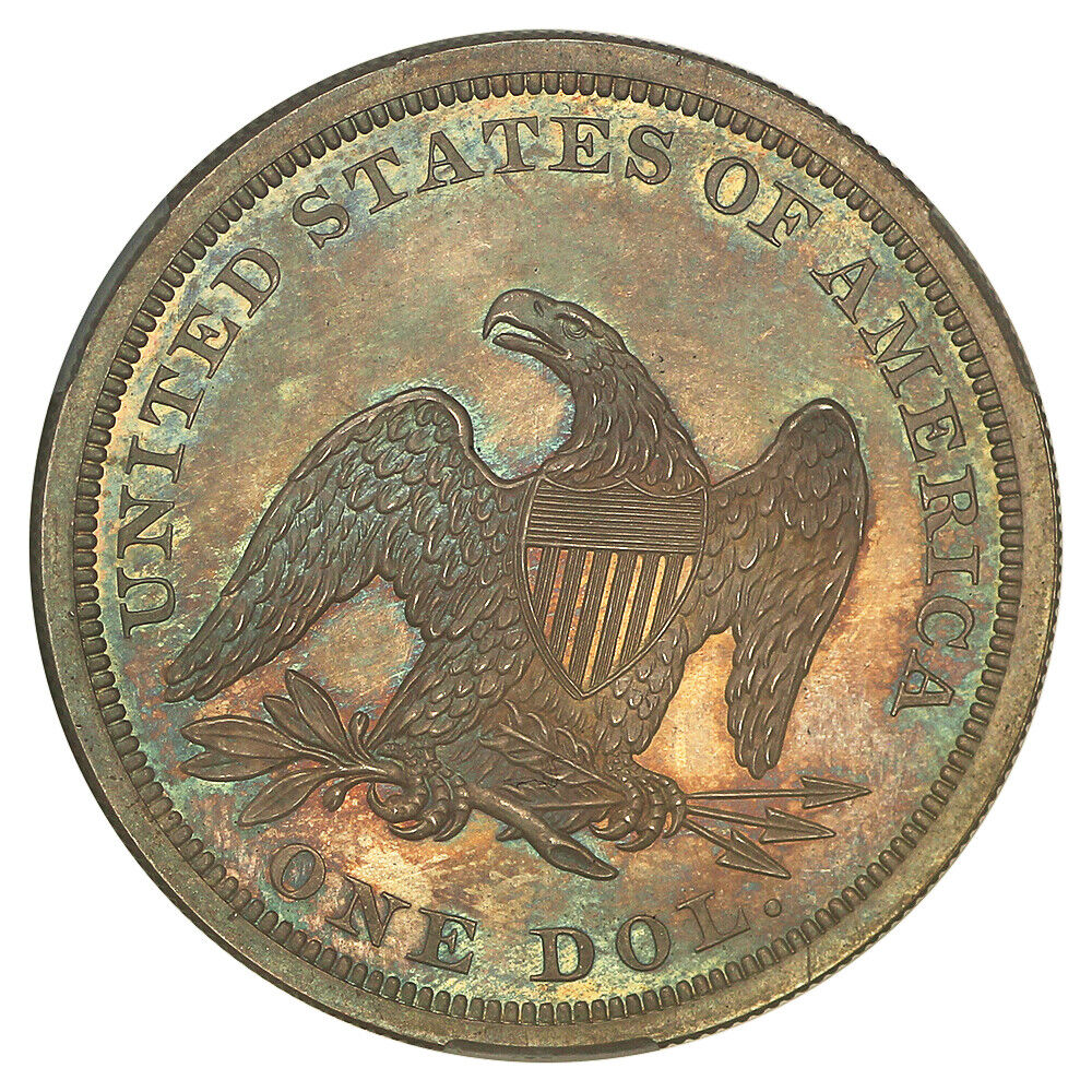 1864 $1 CACG PR65 ex: D.L. Hansen - Liberty Seated Dollar