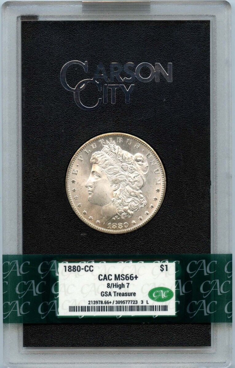 1880-CC Morgan Dollar GSA Hoard S$1 Vam 5 CACG MS66+