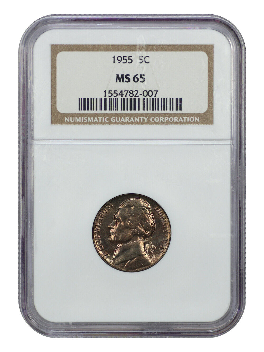 1955 5C NGC MS65 - Jefferson Nickel