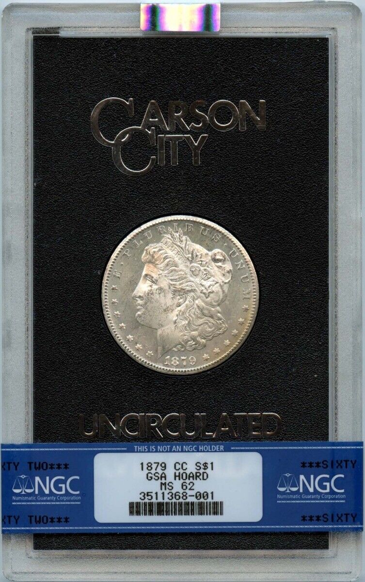 1879-CC Morgan Dollar GSA HOARD S$1 NGC MS62