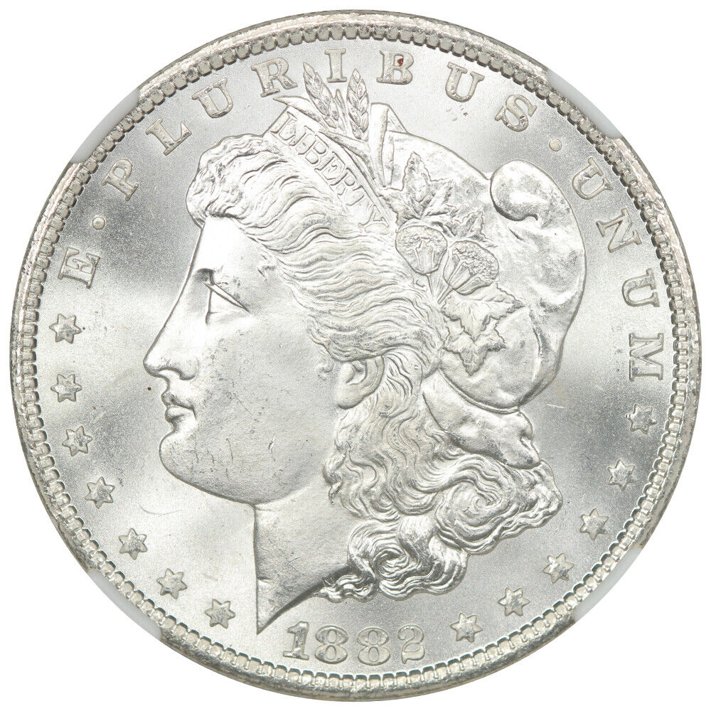 1882-CC $1 NGC MS67 - Morgan Dollar