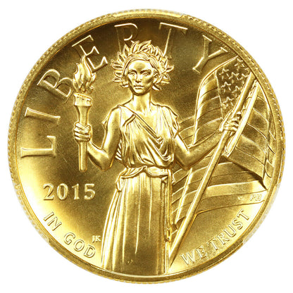 2015-W $100 High Relief CACG MS69 - American Liberty Gold