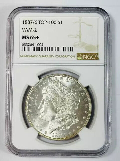 1887/6  Morgan Silver Dollar NGC MS-65+ VAM-2