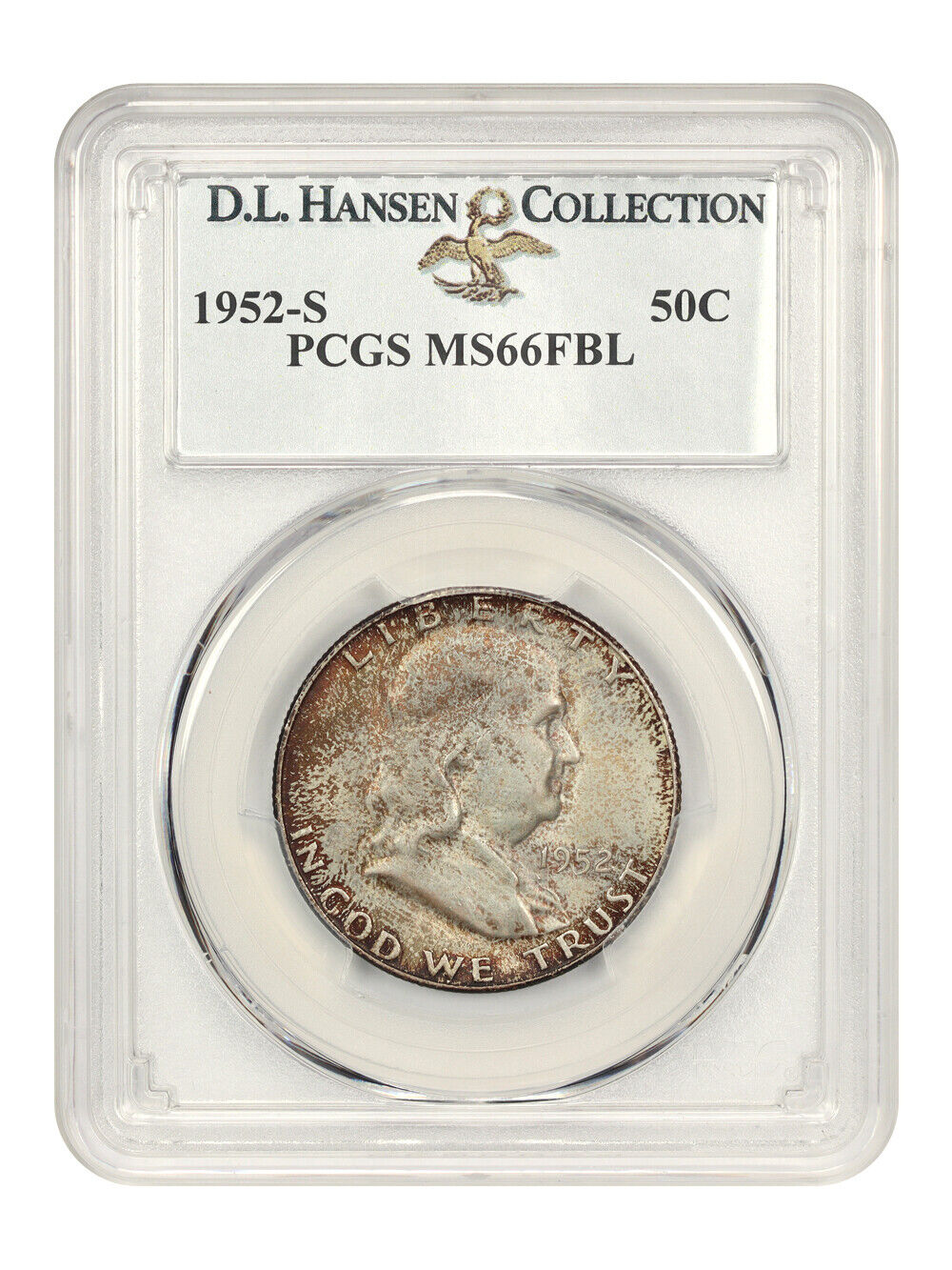 1952-S 50c PCGS MS66 FBL ex: D.L. Hansen