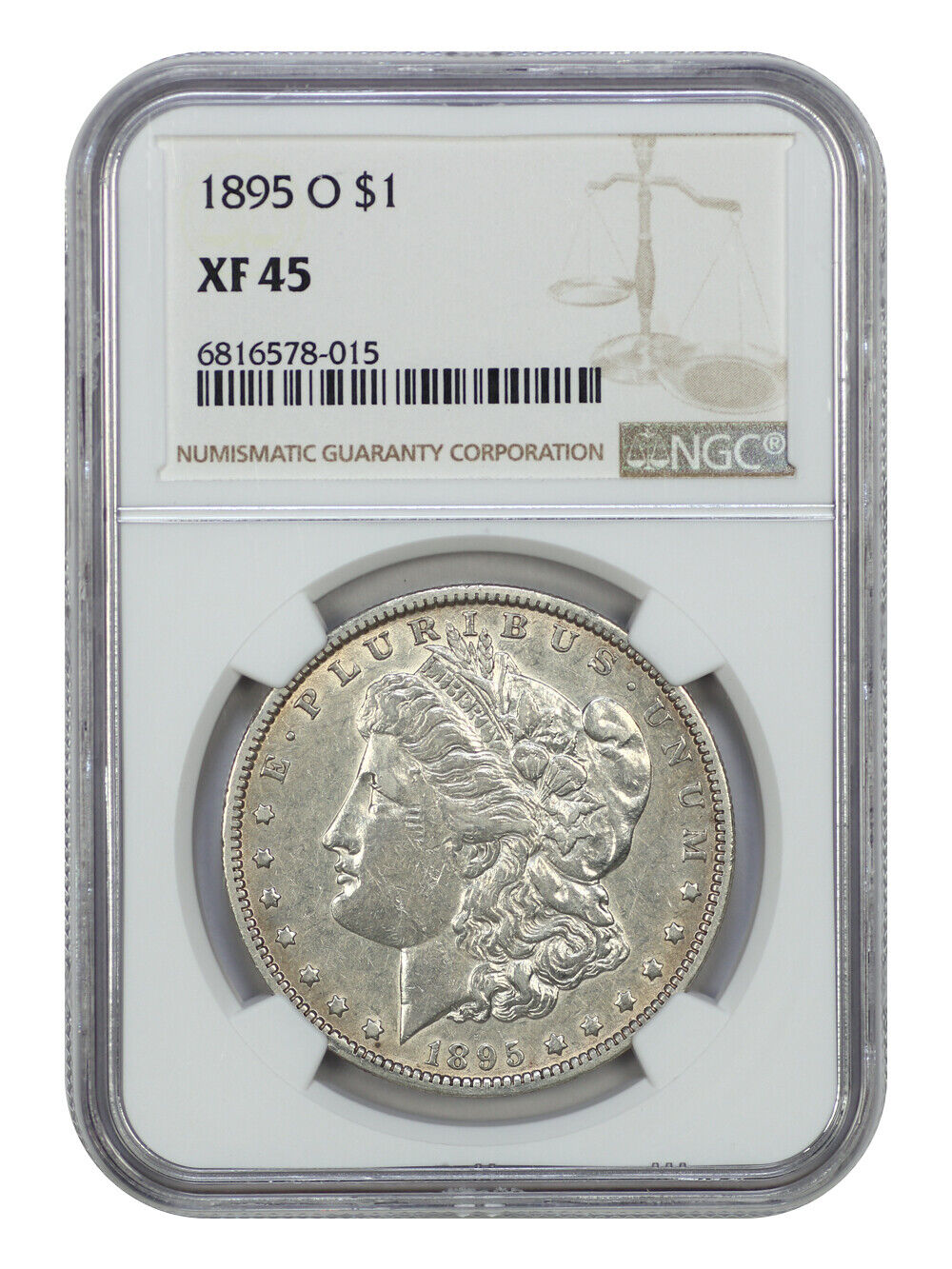 1895-O $1 NGC XF45 - Morgan Dollar - Key Date from New Orleans