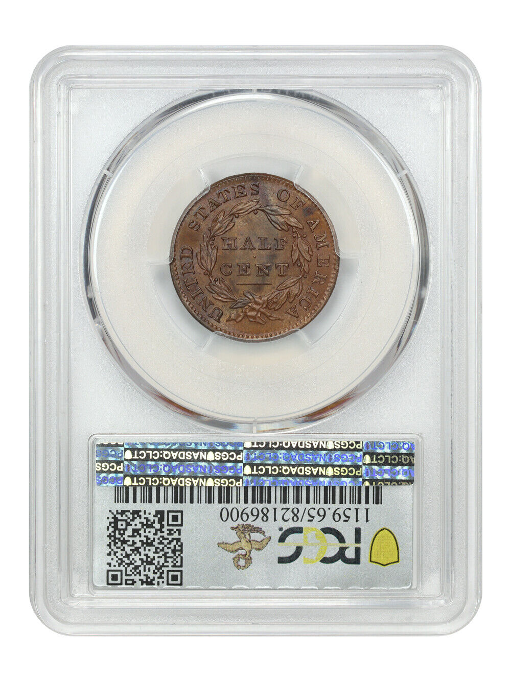 1832 1/2C PCGS MS65BN ex: D.L. Hansen