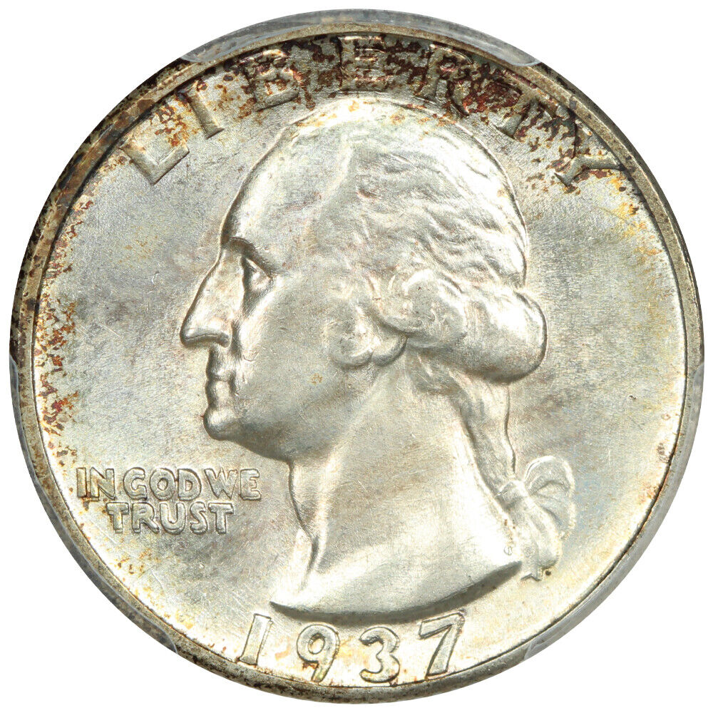 1937 25C PCGS MS65 (Doubled Die Obverse) ex: D.L. Hansen - Washington Quarter