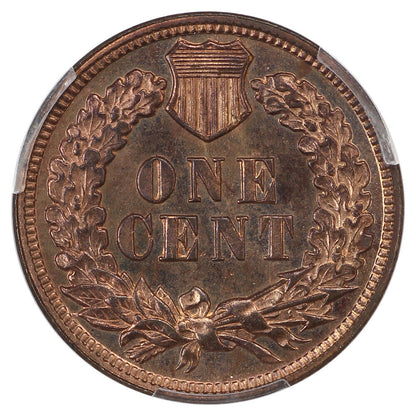 1890 1C PCGS PR64RB - Indian Cent - Popular Proof Indian