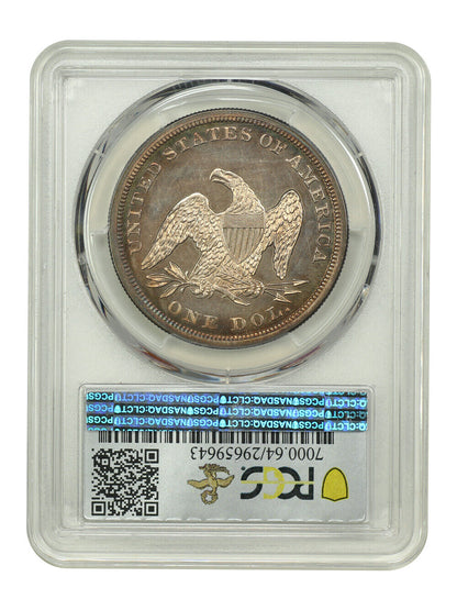 1857 $1 PCGS PR64 ex: D.L. Hansen