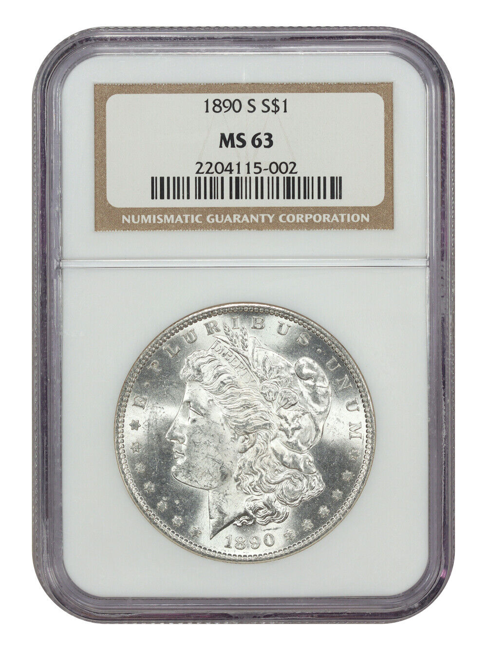 1890-S $1 NGC MS63 - Morgan Dollar