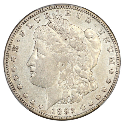 1893 $1 PCGS XF45 - Morgan Dollar - Better Date P-Mint