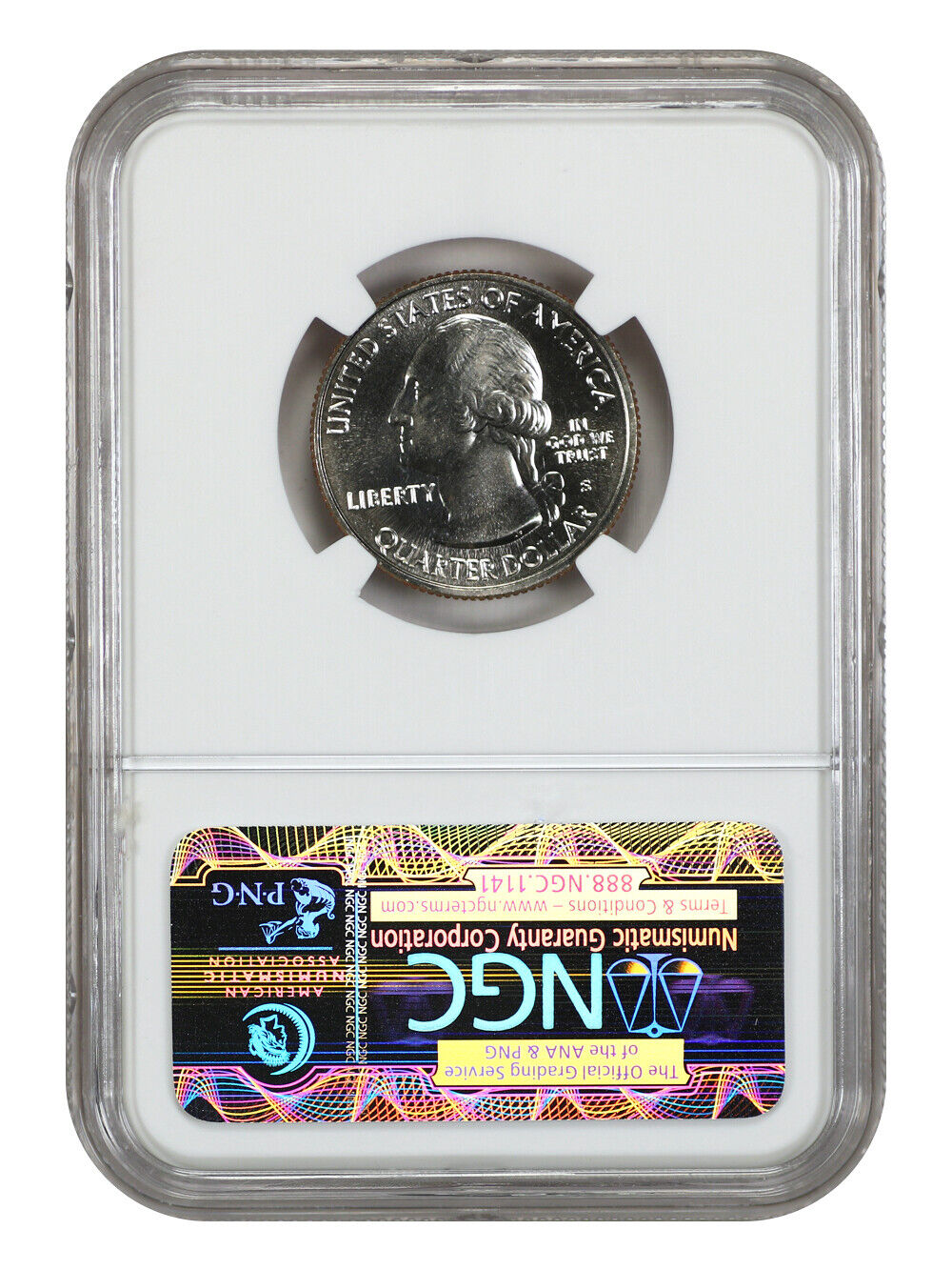 2014-S 25C Great Smoky Mtns NP NGC MS68 - Type 1 - Clad