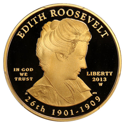 2013-W Edith Roosevelt $10 PCGS Proof 70 DCAM (First Strike)