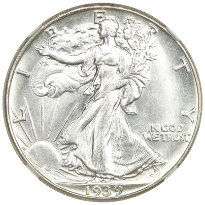 1939-D 50C NGC MS67 - Walking Liberty Half Dollar