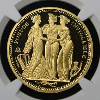 2021 St Helena Three Graces Gold 5 Pounds First Day NGC PR70DCAM